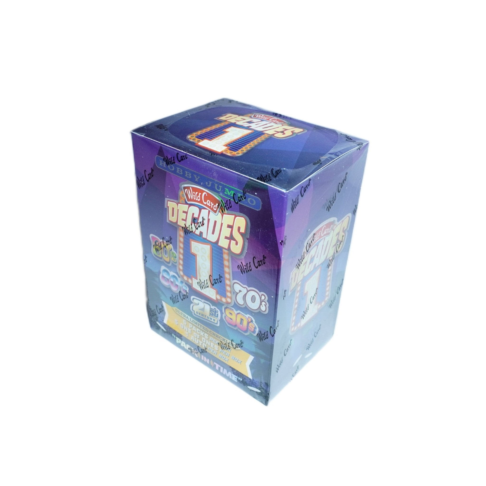 2024 Wild Card 5 Decades 1 Pop Culture Hobby Jumbo Box Rückseite – originale Trading Cards mit Autogrammen, 1-of-1 Karten, Inserts & Pop Culture Sammelkarten kaufen bei Habibicards