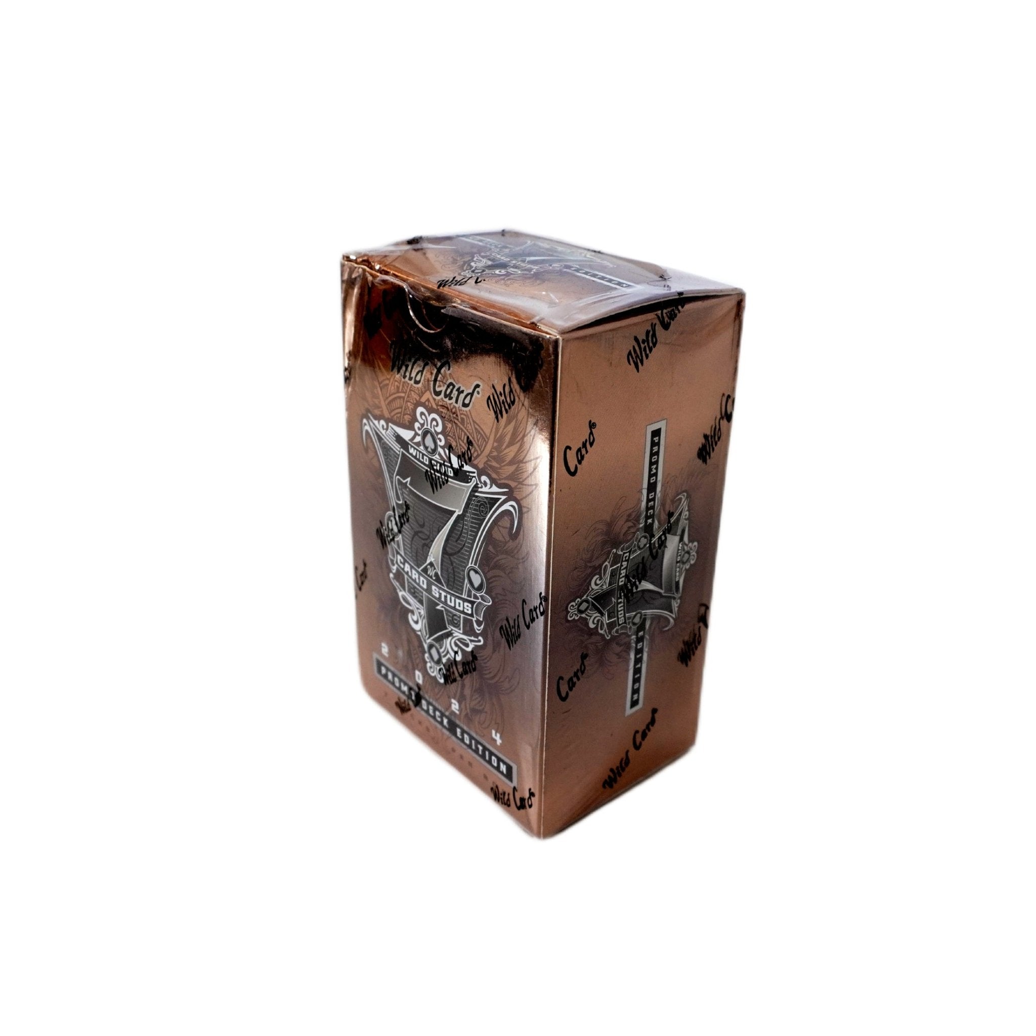 2024 Wild Card 7-Card Studs Metal Football Quarterback Edition Box Rückseite – detaillierte Übersicht aller enthaltenen Quarterback-Sammelkarten, offizielles Wild Card Metal Trading Cards Set 2024 entdecken und online kaufen