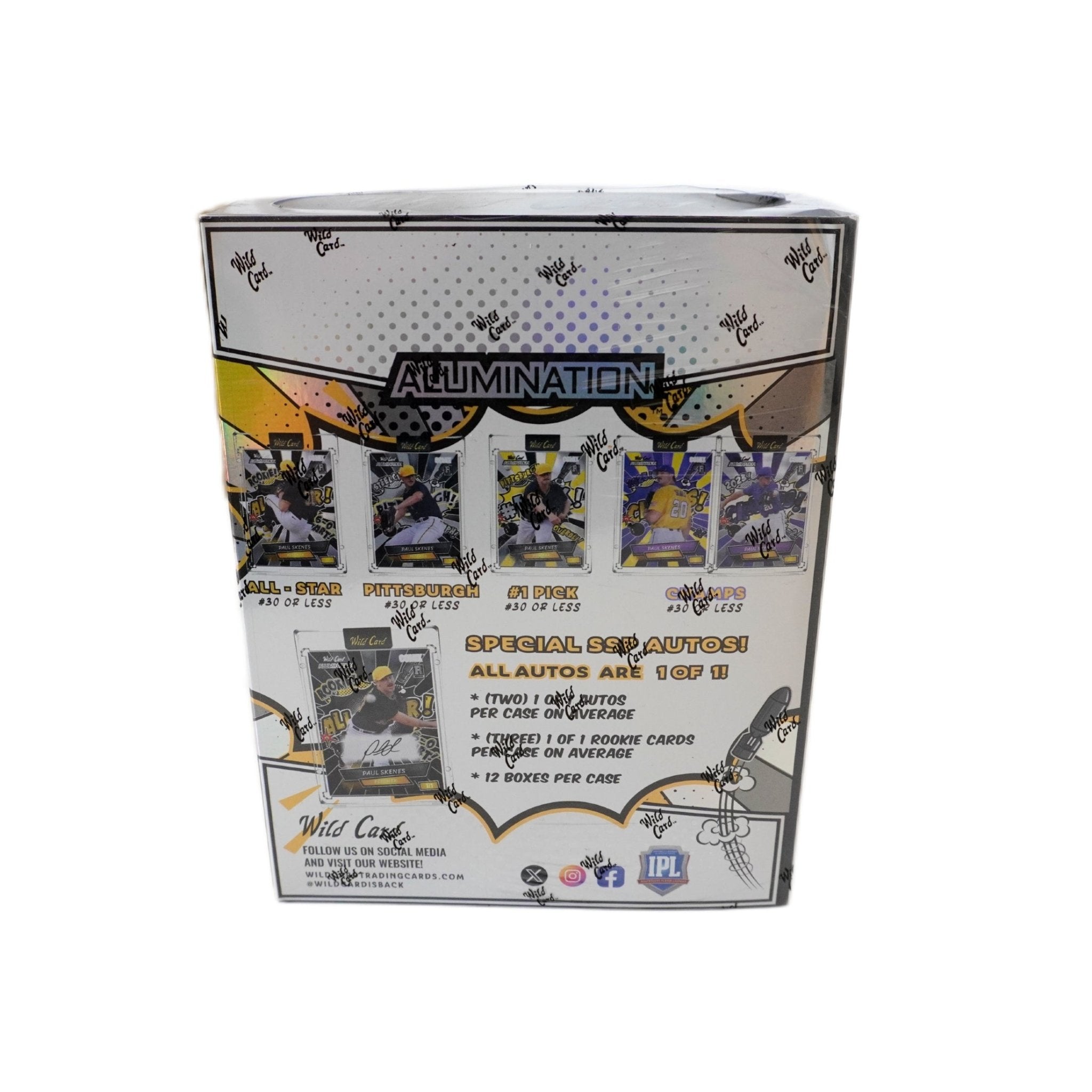 Wild Card Alumination Paul Skenes Rookie Comix Baseball Hobby Box 2024 Rückseite – Trading Cards mit Rookie Hits, Autogrammen, Parallels, Inserts und Premium Sammelkarten kaufen bei Habibicards